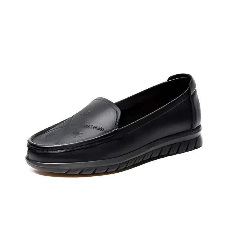 AOKANG Loafers 2.5cm Women's Black-1
