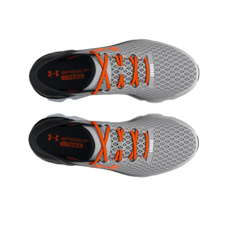 Under Armour Speedform Gemini Shock Absorbers With Slip Resistant Features Low Top Running Shoes Unisex Gray Orange-3