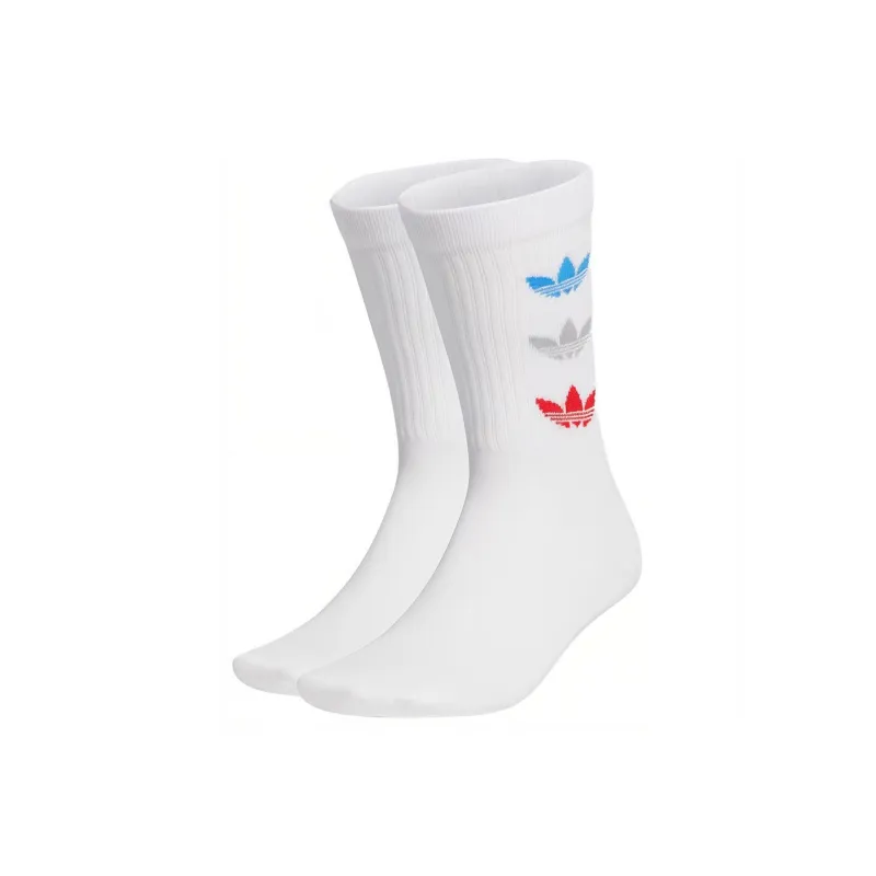 Adidas Mid Calf Socks Unisex 2 Pack White-0