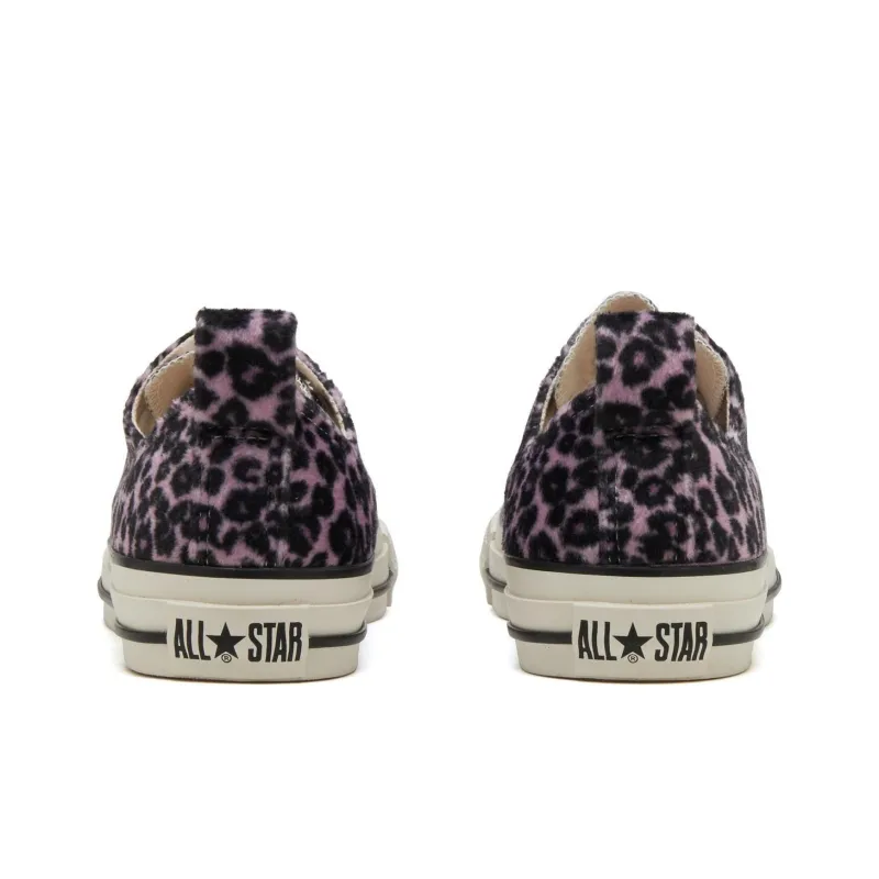 Converse All Star R Leopard Fur OX Abrasion Resistant Shock Absorbers Low Top Canvas Shoes Women's Pink Japan Version-4