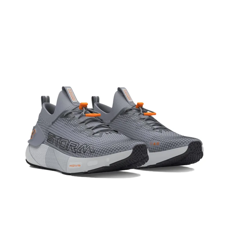 Under Armour HOVR Phantom 3 SE Storm Slip Resistant Cushioning Low Top Running Shoes Unisex Gray Orange-2