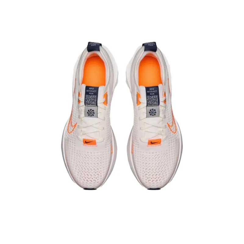 Nike Interact Run Sail Platinum Tint Summit White Total Orange-2