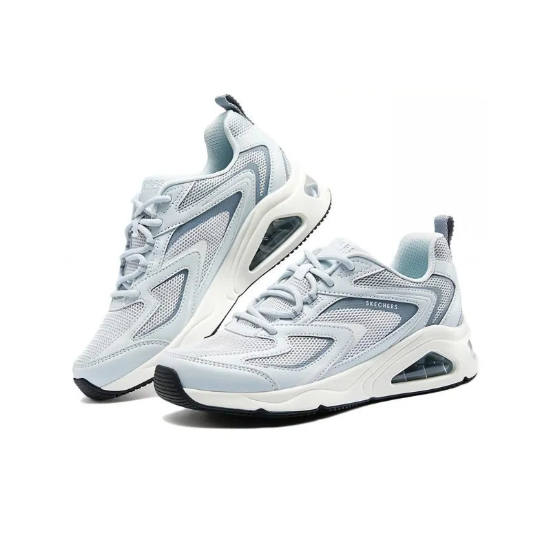 Skechers Street Tres Air Uno Cushioning Wear Resistant Low Top Casual Shoes Women's Blue White-2