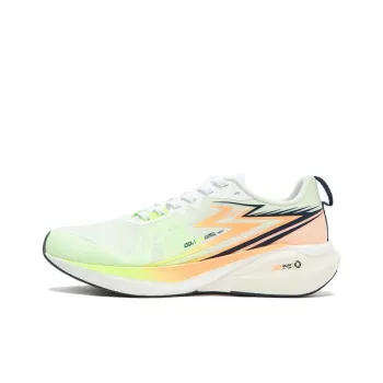 361° Cushioning Breathable Low Top Training Running Shoes Men's White Yellow Red
