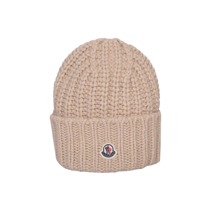 Moncler Logo-patch Cashmere Beanie-0