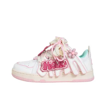 OYNN Young Baby Series Dungu Cute Pink Bear Box Anti Slip Wear Resistant Low Top Skateboard Shoes Women's