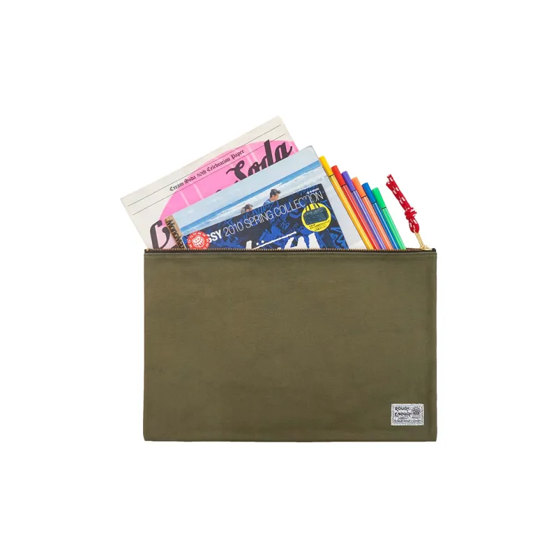 Rough Enough Canvas Canvas Bag Clutches Large Size Unisex Camouflage-7