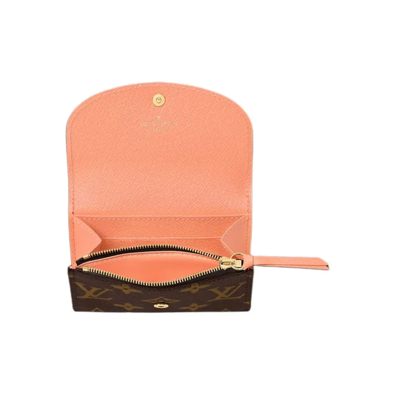 LOUIS VUITTON Rosalie Monogram Canvas Wallet Women's Apricot Orange-2