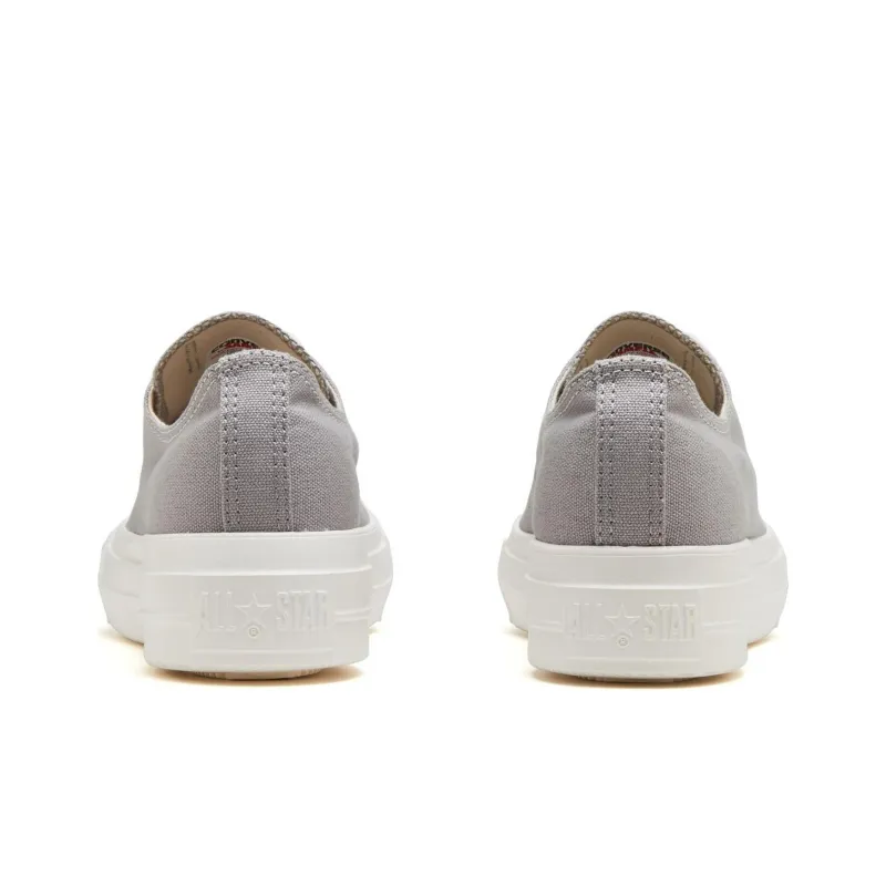 Converse All Star Light Plts Ge O Abrasion Resistant Breathable Low Top Canvas Shoes Women's Gray Japan Version-3