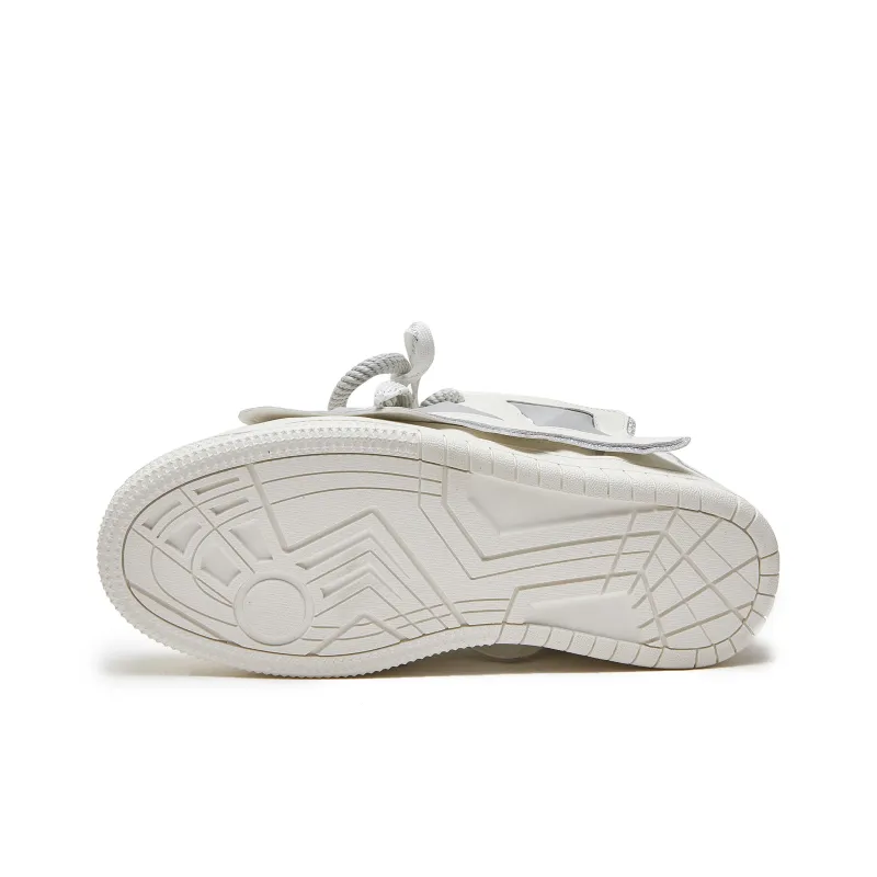 Hong Kong Meng Skateboard Shoes Unisex Low Top White/Pink-4