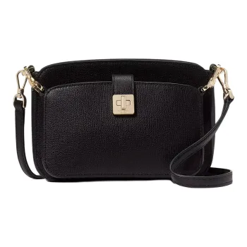 Kate Spade Grain Leather Shoulder Bag, Crossbody Bag Women's Black