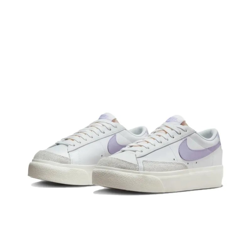 Nike Blazer Low Platform White Sail Lilac Bloom Women's-2