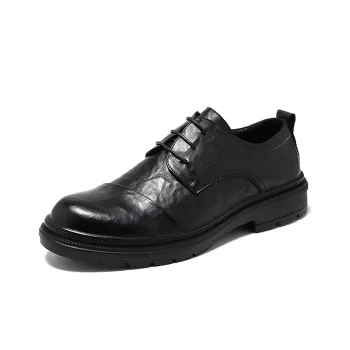 Romon Dress Shoes Men Low Top Black, Brown, Gray