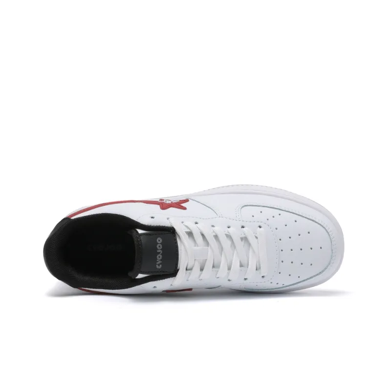CVOJOO Gift Box Set Stars Collection Low Top Skateboard Shoes Unisex White Burgundy-3