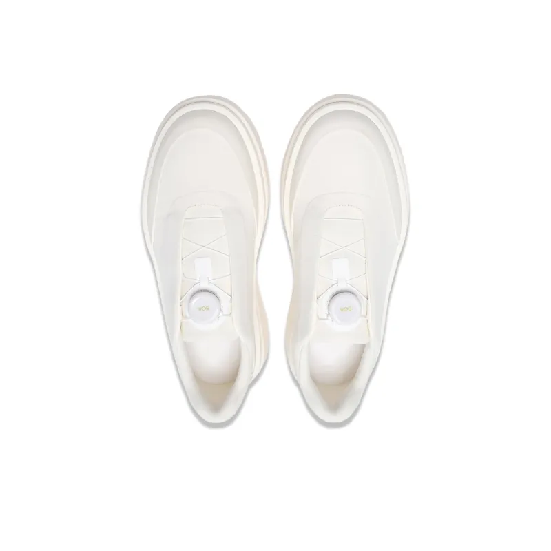LI NING 1990 Cushioning, Wear Resistant Low Top Casual Shoes Women's Ecru-2
