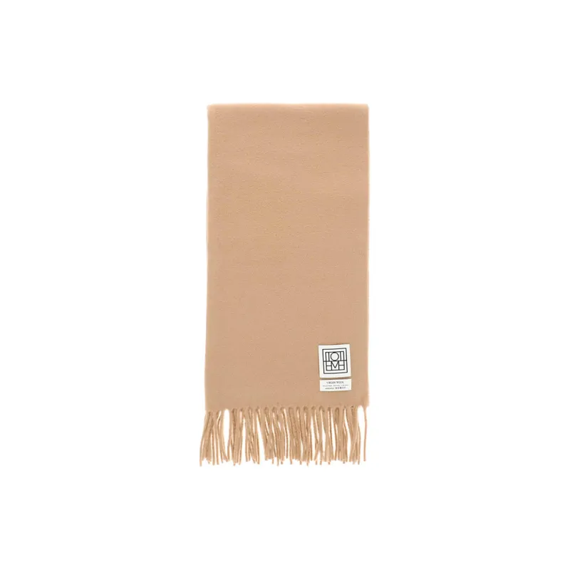 TOTEME Knit Scarves Women's Beige-0