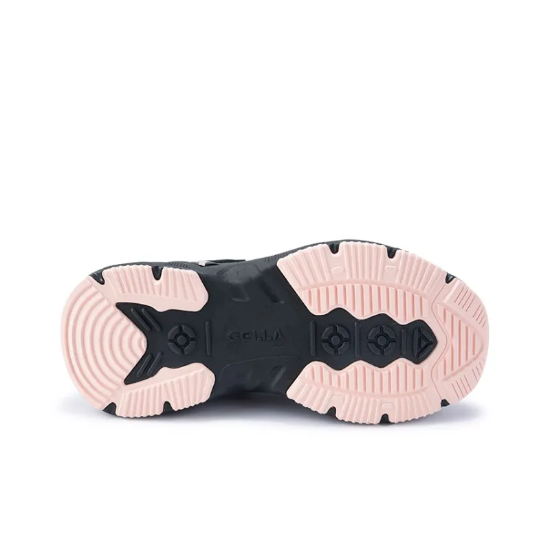 Angela Chunky Sneakers Women's Low Top Obsidian Black/Rose Pink-6