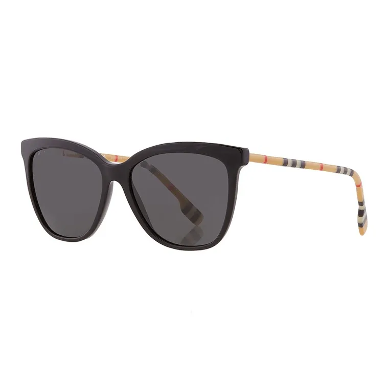 Burberry Plastic Square Sunglasses Women's Black-3