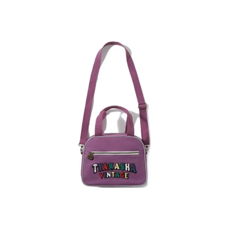 TYAKASHA Cotton Shoulder Bag Crossbody Bag Medium Size Women's Purple-2