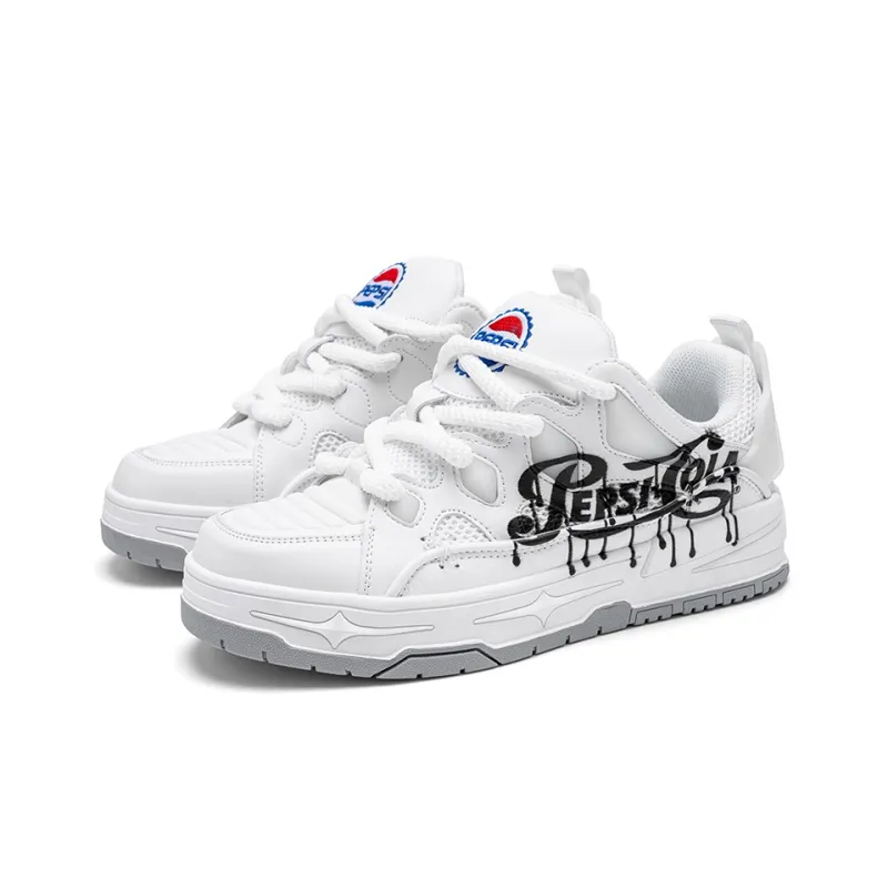Pepsi Anti Slip Wear Resistant Low Top Skateboard Shoes Unisex Exclusive Box-31