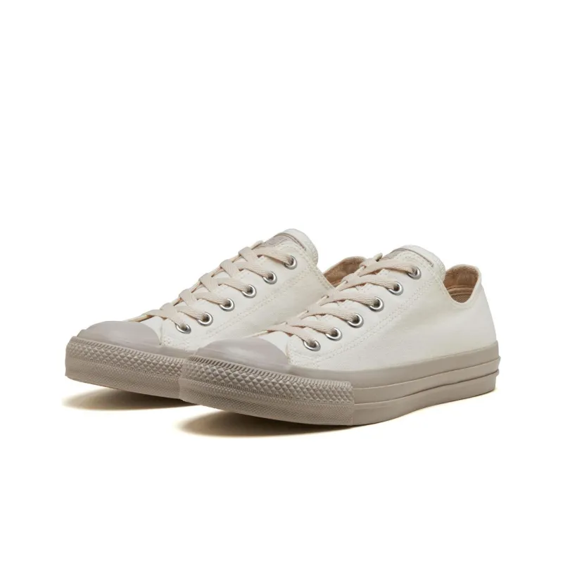 Converse All Star Rubber Patch OX Anti Slip Wear Resistant Low Top Canvas Shoes Unisex White Japan Version-2