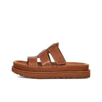 UGG Goldenstar Platform Slide Tan Women's