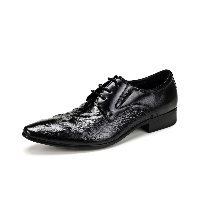 ASTON M.JAZZ Dress Shoes Men Low Top Black/Burgundy/Brown-1