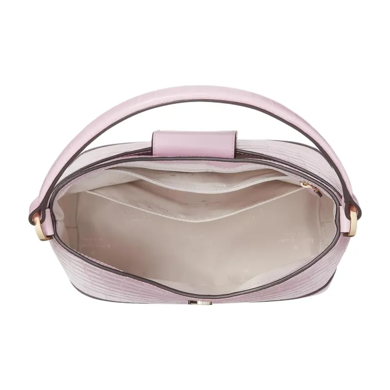Kate Spade Cow Leather Bucket Bag Portable Crossbody Bag Shoulder Bag Women's Quartz Pink Red-3