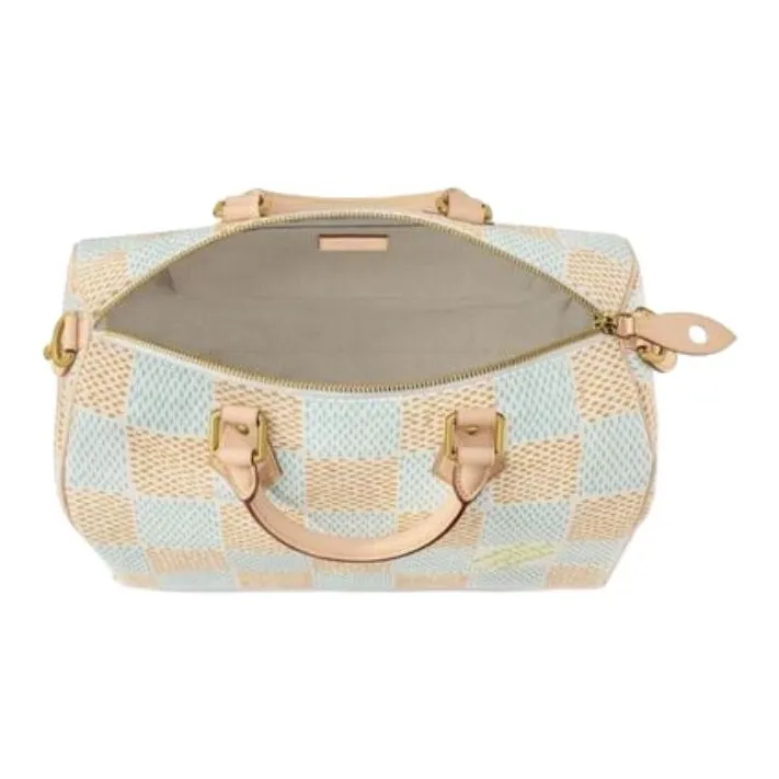 LOUIS VUITTON Speedy 40 Bandoulière Damier Heritage White-3