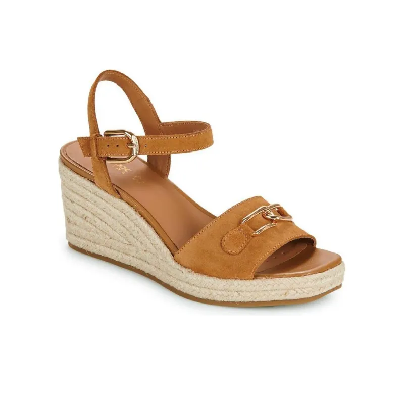 GEOX One Strap Sandals Women's Brown White-2