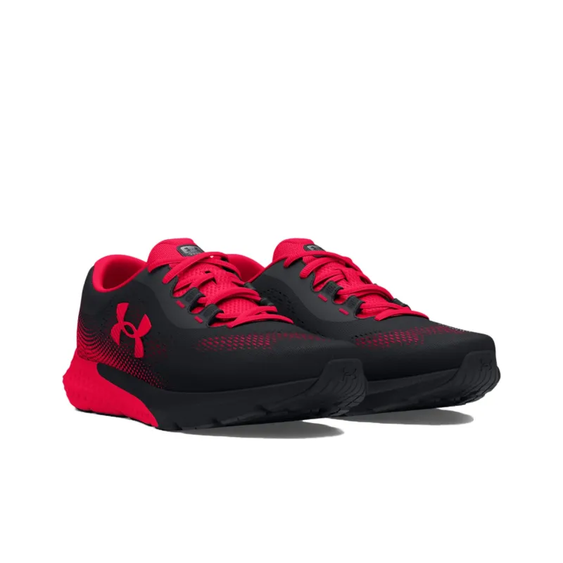 Under Armour Slip Resistant Low Top Running Shoes Men's Black Red-2