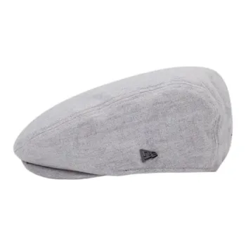 New Era Cotton Berets Unisex Gray White