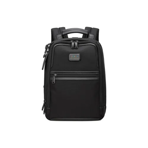 HORSEMEN Ballistic Nylon Business Commute For Business Travel Backpack Double Shoulder Medium Size Women's Black