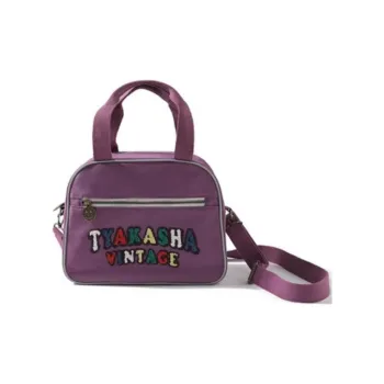 TYAKASHA Cotton Shoulder Bag Crossbody Bag Medium Size Women's Purple