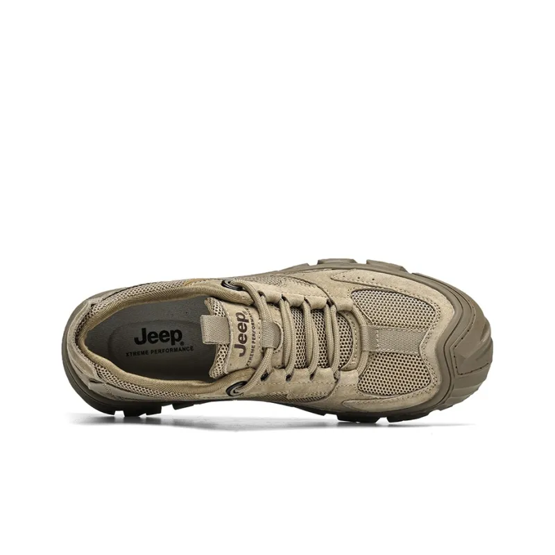 Jeep Cushioned Anti Slip Wear Resistant Breathable Lightweight Hiking Trekking Shoes Women's Camel-3
