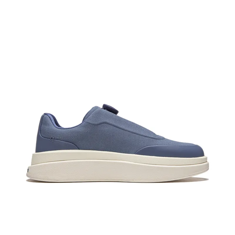 LI NING 1990 Commuter Series Cushioning, Wear Resistant Low Top Casual Shoes Men's Dusty Blue-1