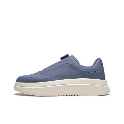 LI NING 1990 Commuter Series Cushioning, Wear Resistant Low Top Casual Shoes Men's Dusty Blue