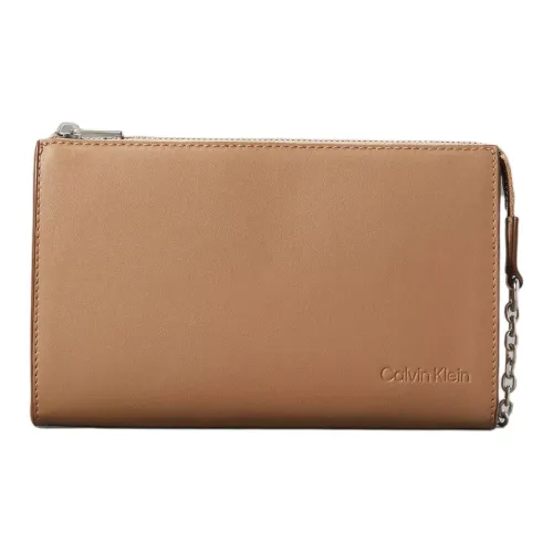 CK/Calvin Klein Polyurethane Handbag con Clutch Women's Donkey Color