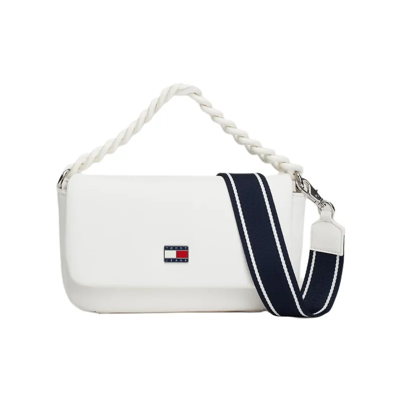 Tommy Hilfiger Polyurethane Handbag, Shoulder Bag, Crossbody Bag Trumpets Women's White-0