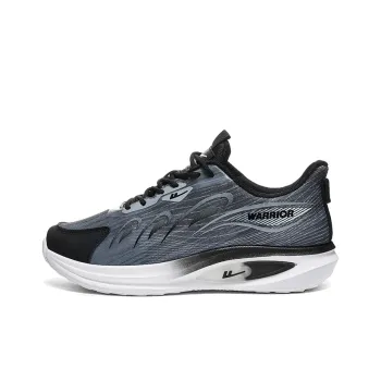 WARRIOR Running Shoes Men Low Top Black Gray
