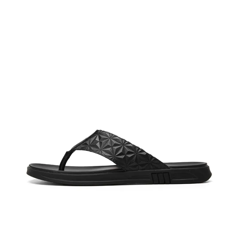 Season Ram Flip Flops Men's Black-0