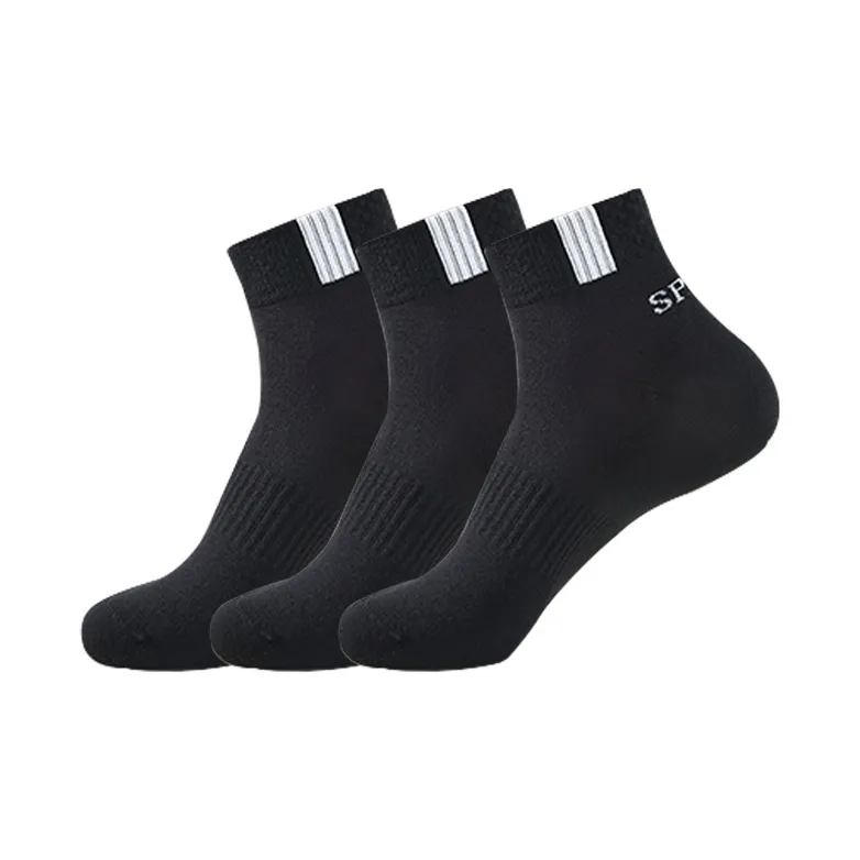 H YXIANG Mid Calf Socks Men's 3 Pack-3