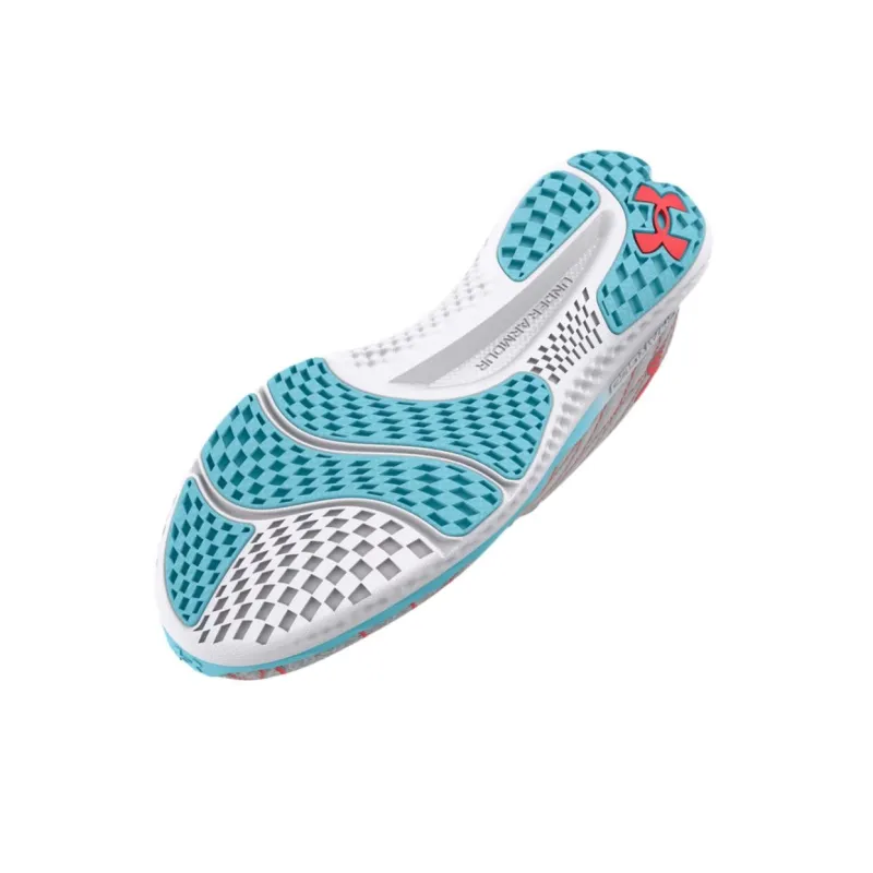 Under Armour Charged Breeze 2 Anti-Slip Wear-Resistant Low-Top Running Shoes Women's White Red-4