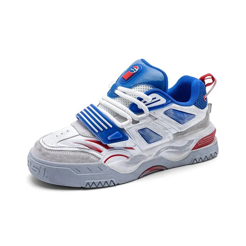 Pepsi Cushioning Wear-Resistant Low-Top Skateboard Shoes Men's-13