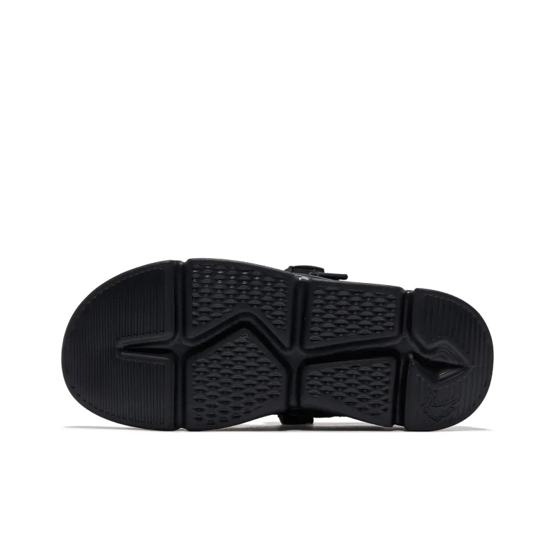 QIAODAN Beach Sandals Men's Black-5