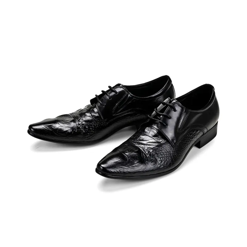 ASTON M.JAZZ Dress Shoes Men Low Top Black/Burgundy/Brown-3