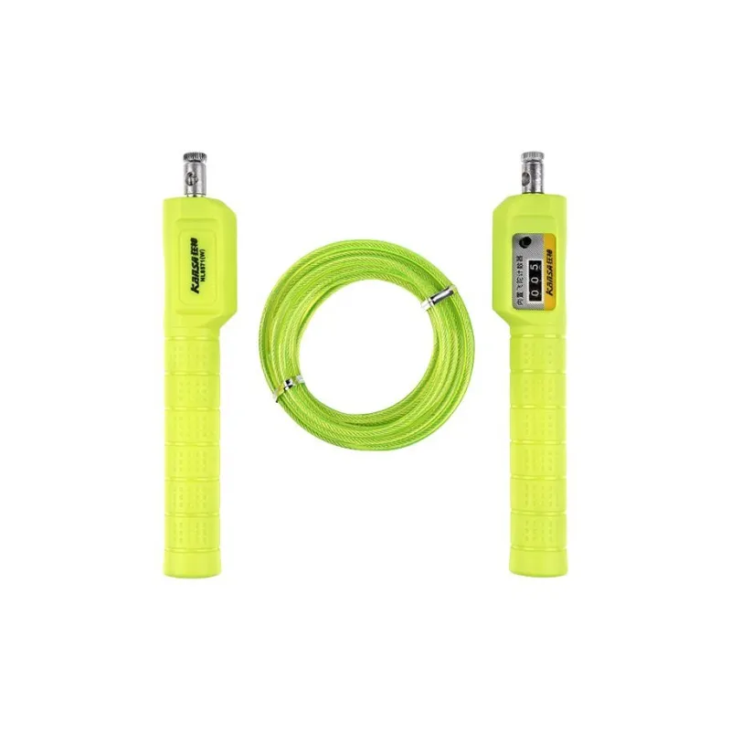 KASUP Student Supply Mechanical Counting Jump Ropes Teenagers Handle Material Plastic, Rope Material Steel Wire 2.75m-2