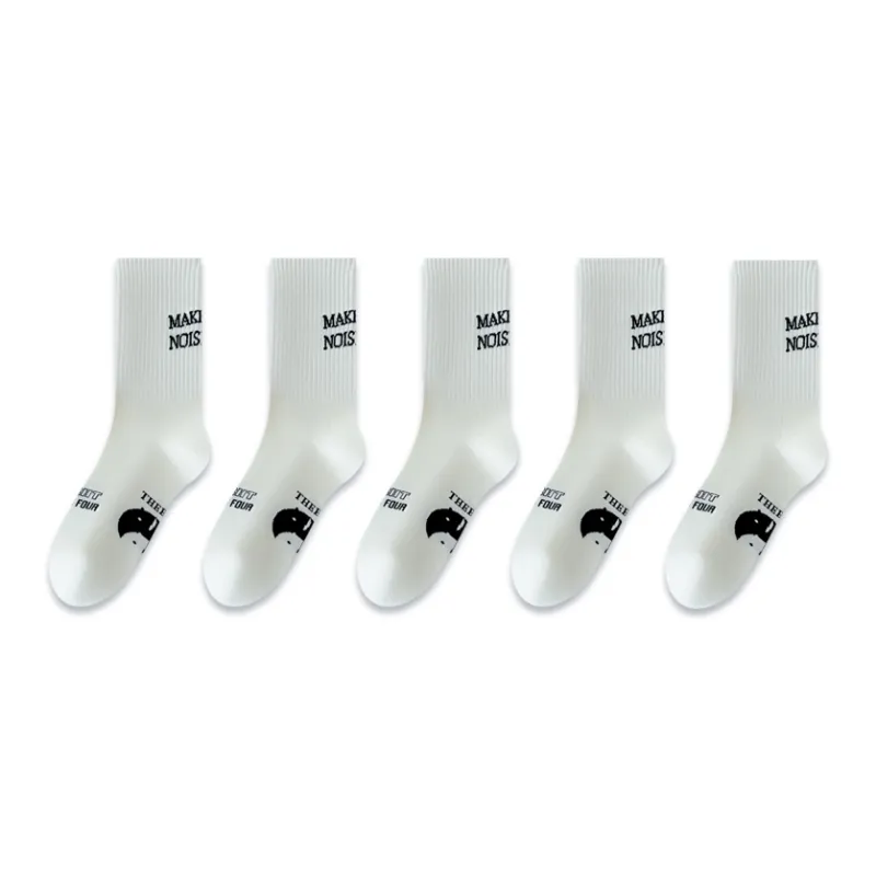 LUOLIAN Knee High Socks Women's 5 Pack-10