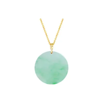 With The Heart Of The Jade Glutinous Jade Jadeite Necklaces Women's