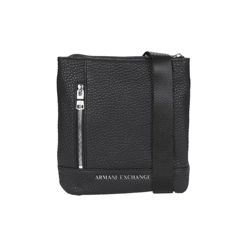 ARMANI EXCHANGEAE Eco Friendly Leather Crossbody Bag, Shoulder Bag Men's Black-0